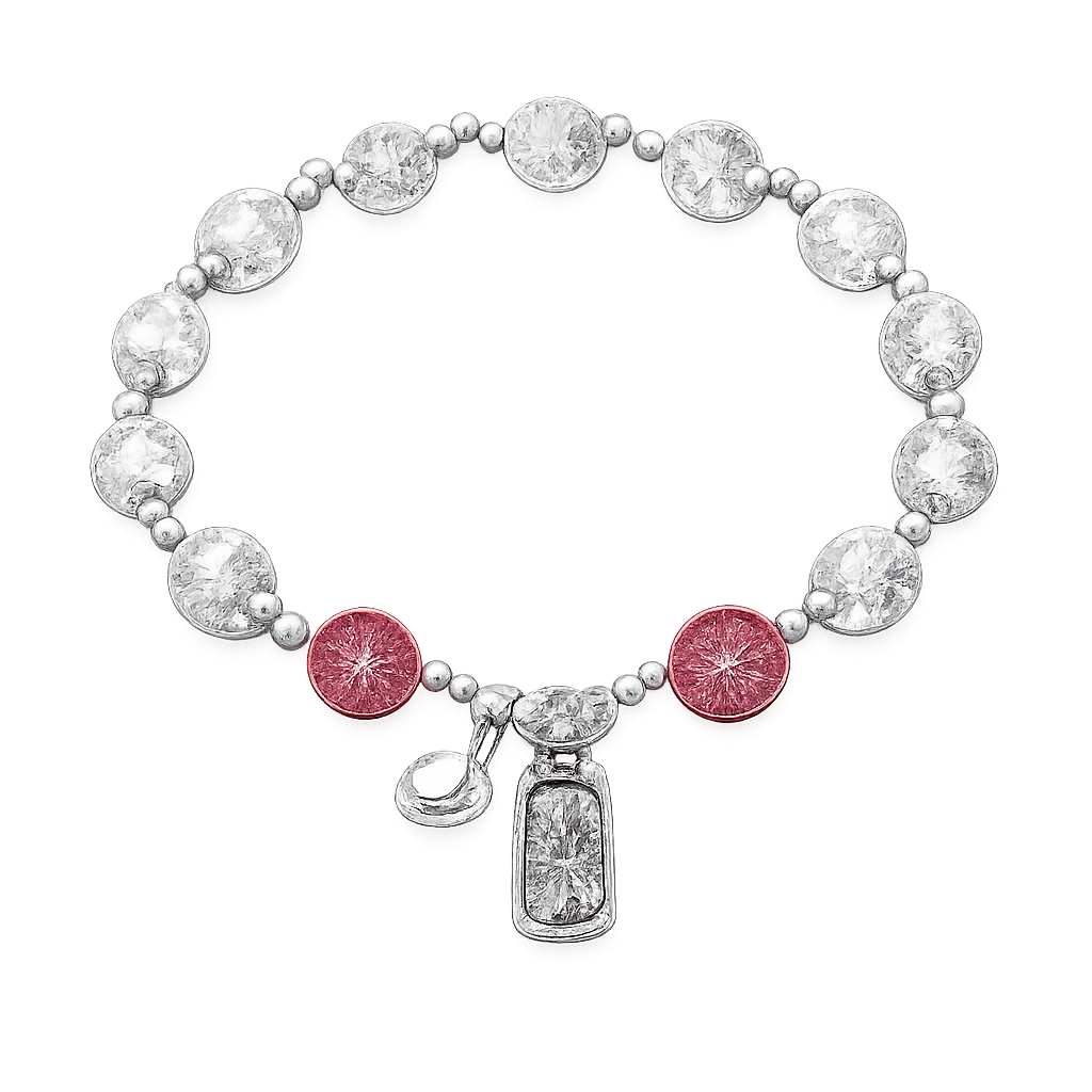 Women’s Cat Eye Beaded Bracelet, Brushed Metal Charm Bracelet, Trendy Daily Wear Wristband, Laser Cat Eye Bead Bracelet with Gift Box - Style option